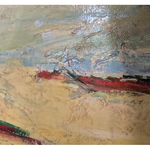 24 - SANDRO NEGRI (ITALIAN 1940-2012). LA CAMPAGNA. oil on canvas, 80cm x 70cm, framed.