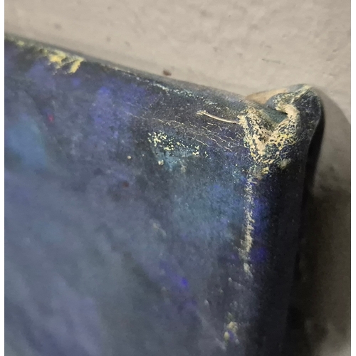 25 - GERDA ROPER (20TH CENTURY). BLUE FIGURES. oil on canvas, 119cm x 120cm.