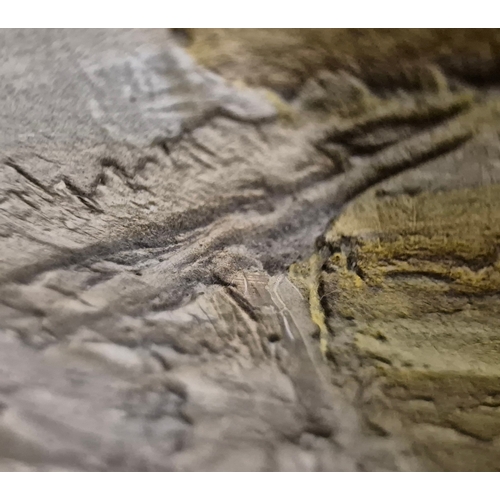 26 - IN THE MANNER OF NICOLAS DE STAËL (1944-1955). UNTITLED. oil on board, 123cm x 139cm, framed.