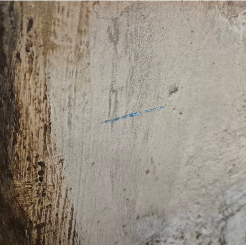 26 - IN THE MANNER OF NICOLAS DE STAËL (1944-1955). UNTITLED. oil on board, 123cm x 139cm, framed.