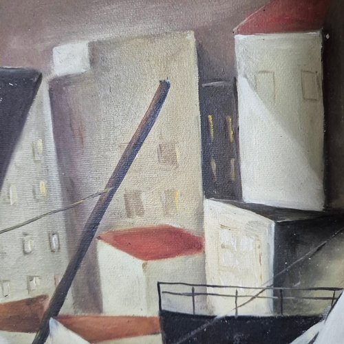 27 - AFTER TAMARA DE LEMPICKA (1898-1980). PORTRAIT OF ARLETTE BOUCARD. oil on canvas, 110cm x 140cm, fra... 