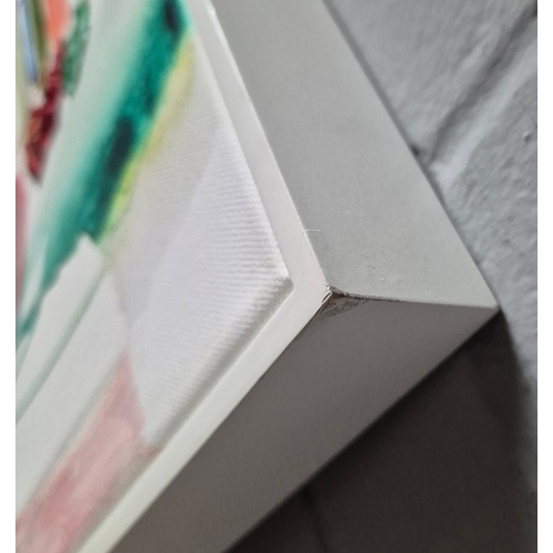 3 - ANDREA BREUNIG (B 1983). ABSTRAKT OHNE TITEL. Oil on Canvas, 101cms x 70cms, Framed.