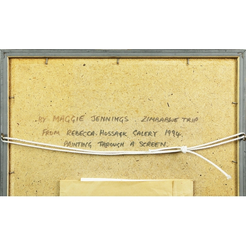 33 - MAGGIE JENNINGS. CHAMELEON. gouache, Rebecca Hossack Gallery, 40.5cm x 32.5cm, framed.