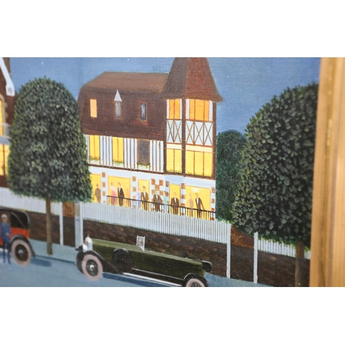 37 - NEIL DAVENPORT (BRITISH 1913-1983). DEAUVILLE. oil on canvas, Portal Gallery label verso, 46cm x 56c... 