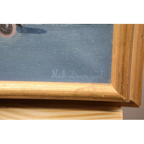 37 - NEIL DAVENPORT (BRITISH 1913-1983). DEAUVILLE. oil on canvas, Portal Gallery label verso, 46cm x 56c... 