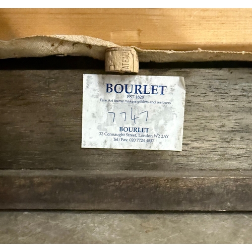 4 - RAS ISHI BUTCHER (BARBADIAN B. 1965). ABSTRACT FIGURES. oil on canvas, 202cm x 172cm, framed.