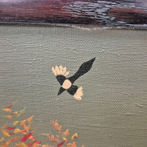 40 - 20TH CENTURY RUSSIAN SCHOOL. RED COW. oil on canvas, 86cm x 106cm, framed.