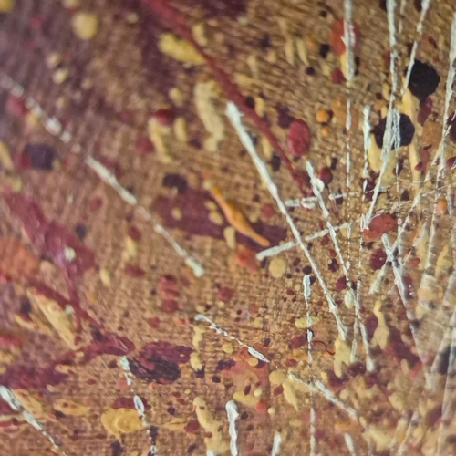 40 - 20TH CENTURY RUSSIAN SCHOOL. RED COW. oil on canvas, 86cm x 106cm, framed.