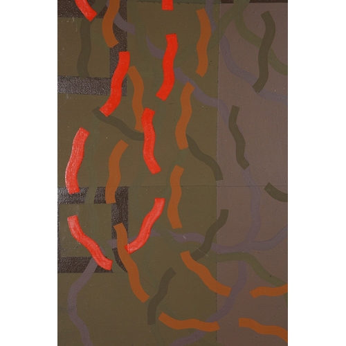 43 - IN THE MANNER OF KEITH RICHARDSON-JONES (1925-2005). ABSTRACT. oil on canvas, stencilled 'Jones' to ... 