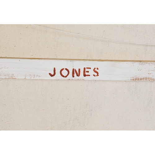 43 - IN THE MANNER OF KEITH RICHARDSON-JONES (1925-2005). ABSTRACT. oil on canvas, stencilled 'Jones' to ... 