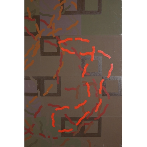 43 - IN THE MANNER OF KEITH RICHARDSON-JONES (1925-2005). ABSTRACT. oil on canvas, stencilled 'Jones' to ... 
