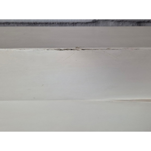 46 - ANDREW STONYER FRSS (BORN 1944). UNTITLED ABSTRACT. PLASTER, 103cms x 103cms, Framed.