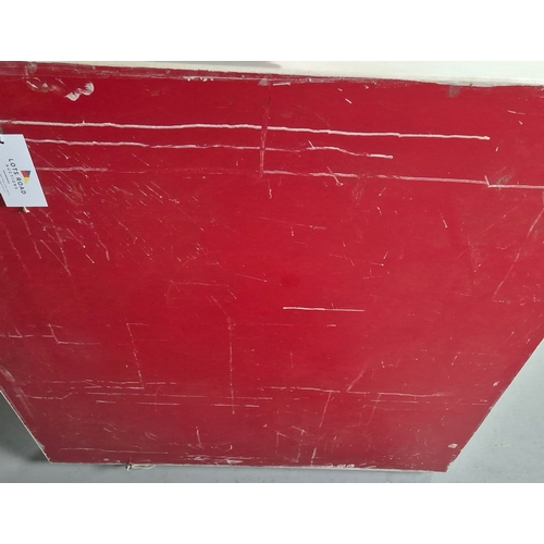 46 - ANDREW STONYER FRSS (BORN 1944). UNTITLED ABSTRACT. PLASTER, 103cms x 103cms, Framed.