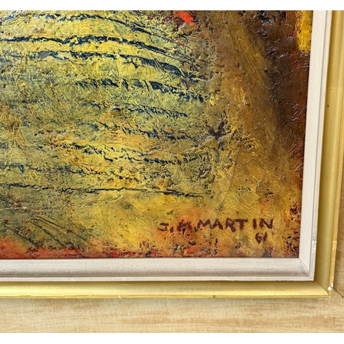 5 - JEAN-MARIE MARTIN (FRENCH 1922-2012). PAROI MARINE ENSOLEILLÉE. oil on canvas, Savage Gallery Paris,... 