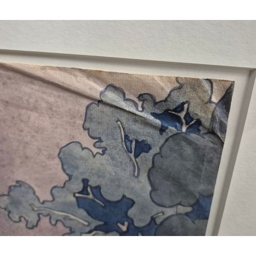 51 - MARY ADSHEAD (BRITISH 1904-1995). THE THAMES. (d) watercolour, 47cm x 61cm, framed. (Subject to ARR ... 