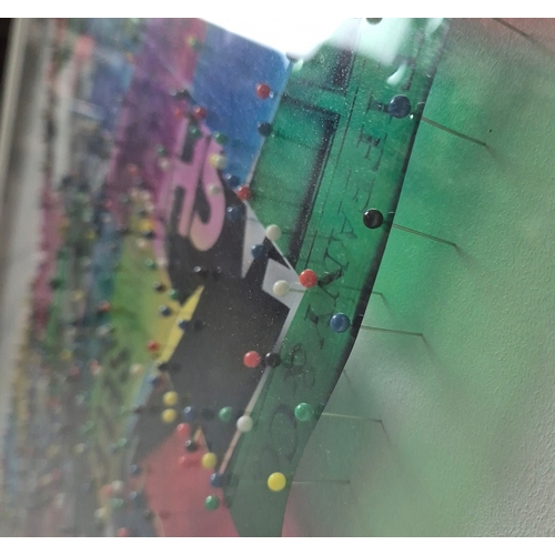 52 - VINCENT POOL (BRITISH B. 1960). ASSET STRIPPER. Collage of hand cut C Type prints, pinned onto white... 