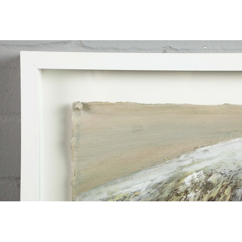56 - MARY DONNELLY. LANDSCAPE. mixed media on board, 63cm x 62cm, framed.