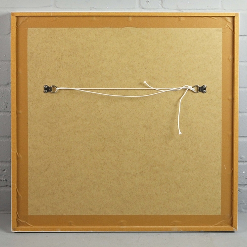 56 - MARY DONNELLY. LANDSCAPE. mixed media on board, 63cm x 62cm, framed.