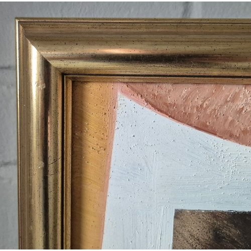 6 - VITTORIA MARIA DI CARLO (ITALIAN, 1937-2015). STILL LIFE WITH DOVE AND FIGURE. Oil on Canvas, 120cms... 