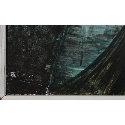 7 - PETE BURN. BRIDGE VENICE. OIL ON BOARD, 90cms x 110cms, signed and dated 