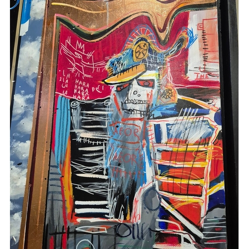 9 - ANGELO ACCARDI (ITALIAN B. 1964). MAGRITTE'S HOUSE. (d) acrylic on canvas, 140cm x 200cm, framed. Ce... 