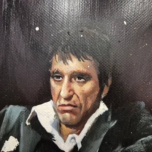 9 - ANGELO ACCARDI (ITALIAN B. 1964). MAGRITTE'S HOUSE. (d) acrylic on canvas, 140cm x 200cm, framed. Ce... 