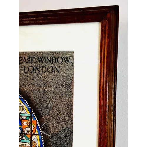 1 - WATERCOLOUR OF A DESIGN FOR GREAT EAST WINDOW TEMPLE CHURCH BY HARCOURT MEDHURST DOYLE. framed and g... 