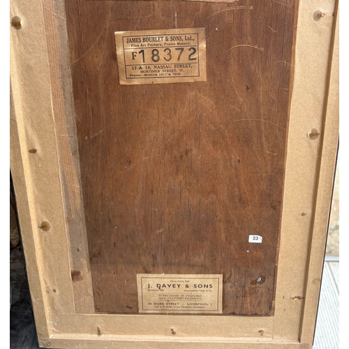 1 - WATERCOLOUR OF A DESIGN FOR GREAT EAST WINDOW TEMPLE CHURCH BY HARCOURT MEDHURST DOYLE. framed and g... 