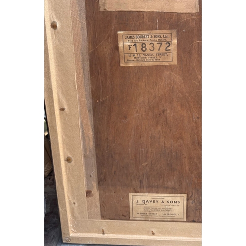 1 - WATERCOLOUR OF A DESIGN FOR GREAT EAST WINDOW TEMPLE CHURCH BY HARCOURT MEDHURST DOYLE. framed and g... 