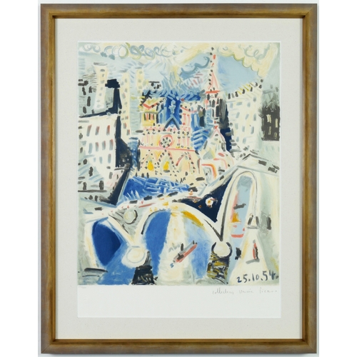 101 - PABLO PICASSO. NOTRE DAME. (d) signed Marina Picasso collection, lithograph on arches paper, numbere... 