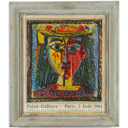 107 - PABLO PICASSO. EXPO64  PALAIS GALLERIA. (d) numbered in pencil, lithograph signed in the plate, pri... 
