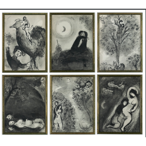 117 - MARC CHAGALL. A SET OF SIX HELIOGRAVURES. (d) Suite: Contes de Boccace, 1950 Draeger Freres, 
35cm x... 