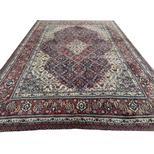 286 - FINE VINTAGE PERSIAN TABRIZ CARPET. 385cm x 277cm.