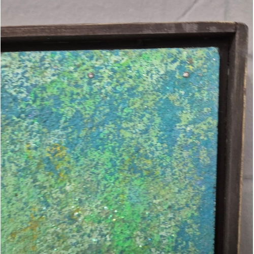 49 - KEN DAVIS. UZBEKISTAN. acrylic on panel, 97cm x 63cm, framed.