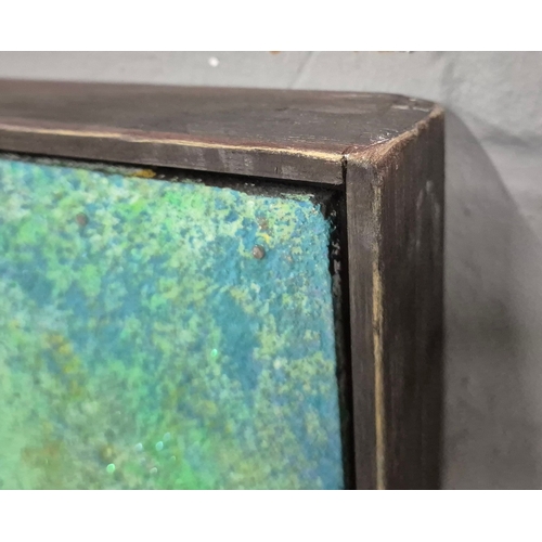 49 - KEN DAVIS. UZBEKISTAN. acrylic on panel, 97cm x 63cm, framed.