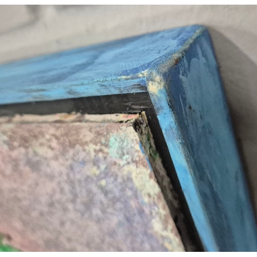 50 - KEN DAVIS. THE ZANZIBAR COLLECTION. acrylic on panel, 93cm x 36cm, framed.