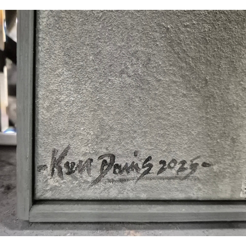 51 - KEN DAVIS. KATE. acrylic on canvas, 122cm x 102cm, framed.