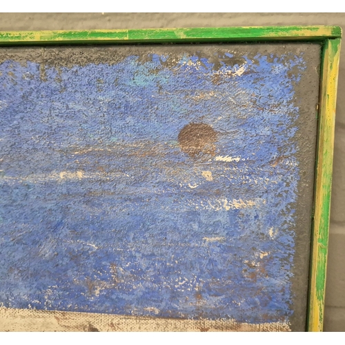 52 - KEN DAVIS. 3 ICONS, CUBA. oil on canvas, 102cm x 122cm, framed.