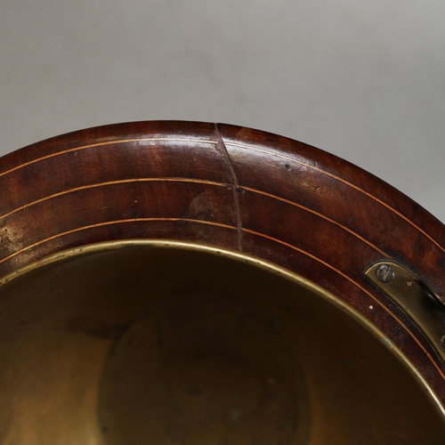 67 - TWO SIMILAR DUTCH JARDINIERES (2). late 18th/early 19th century mahogany and boxwood string with bra... 