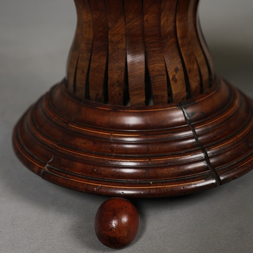 67 - TWO SIMILAR DUTCH JARDINIERES (2). late 18th/early 19th century mahogany and boxwood string with bra... 