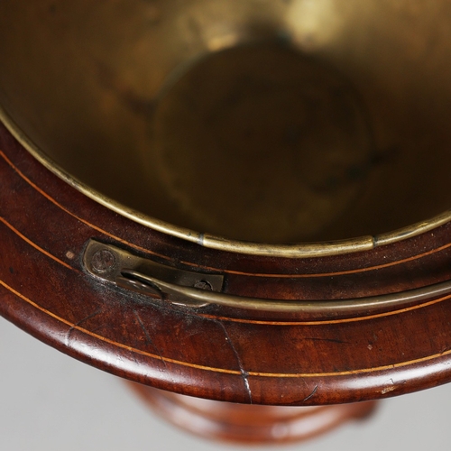 67 - TWO SIMILAR DUTCH JARDINIERES (2). late 18th/early 19th century mahogany and boxwood string with bra... 