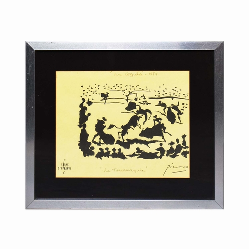 70 - PABLO PICASSO. La Tauromaquia. (d) Lithographic Proof, 19cms x 23.5cms, stamped, with signatures, Fr... 