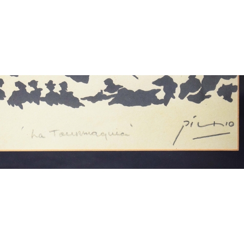 70 - PABLO PICASSO. La Tauromaquia. (d) Lithographic Proof, 19cms x 23.5cms, stamped, with signatures, Fr... 