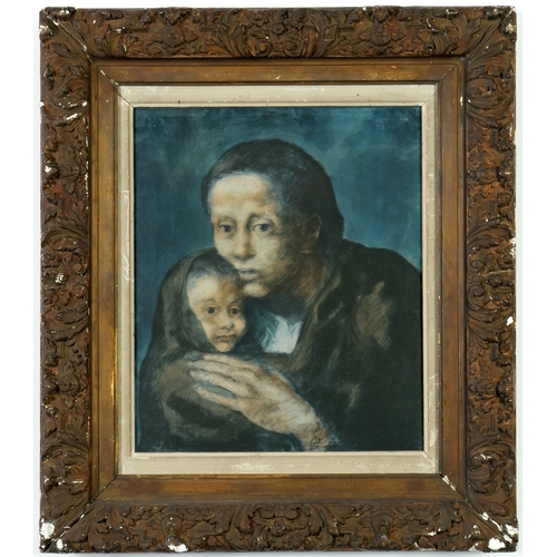 98 - PABLO PICASSO. MERE ET ENFANT AU FICHU. (d) pochoir on BFK Rives paper, signed in the plate, suite: ... 