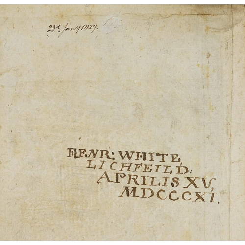 101 - ANTIQUARIAN BOOK REGARDING ROMAN NUMISMATICS. Possibly 17th century. Square 8vo. 72 engravings of st... 