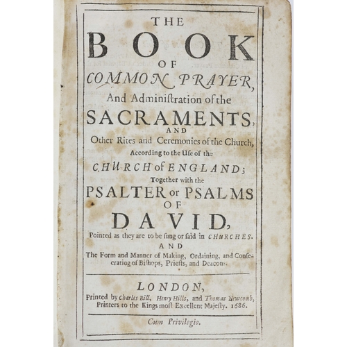 102 - 17th CENTURY BOOK OF COMMON PRAYER WITH CONTEMPORARY ANNOTATIONS. The Book of Common Prayer. London:... 