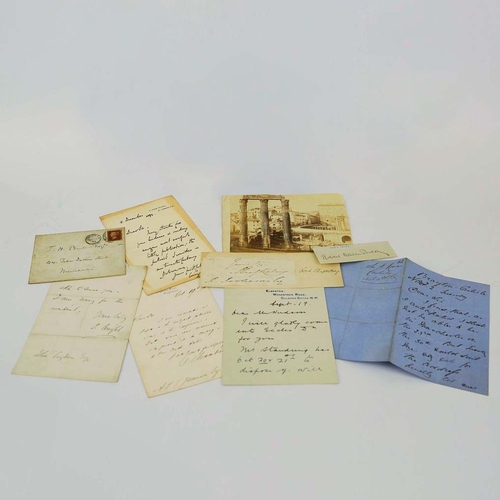 108 - AUTOGRAPHS & LETTERS COLLECTION, POLITICS & MILITARY, INCLUDES PHILIP SNOWDEN. A collection of 19th ... 