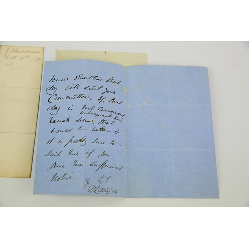 108 - AUTOGRAPHS & LETTERS COLLECTION, POLITICS & MILITARY, INCLUDES PHILIP SNOWDEN. A collection of 19th ... 