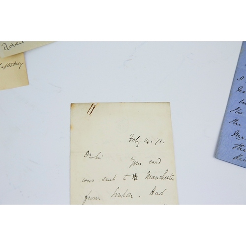 108 - AUTOGRAPHS & LETTERS COLLECTION, POLITICS & MILITARY, INCLUDES PHILIP SNOWDEN. A collection of 19th ... 