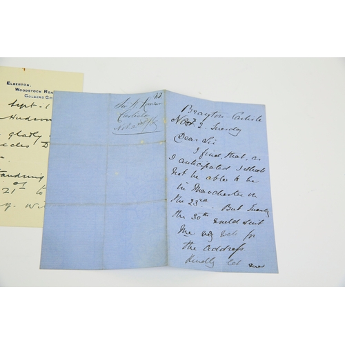 108 - AUTOGRAPHS & LETTERS COLLECTION, POLITICS & MILITARY, INCLUDES PHILIP SNOWDEN. A collection of 19th ... 